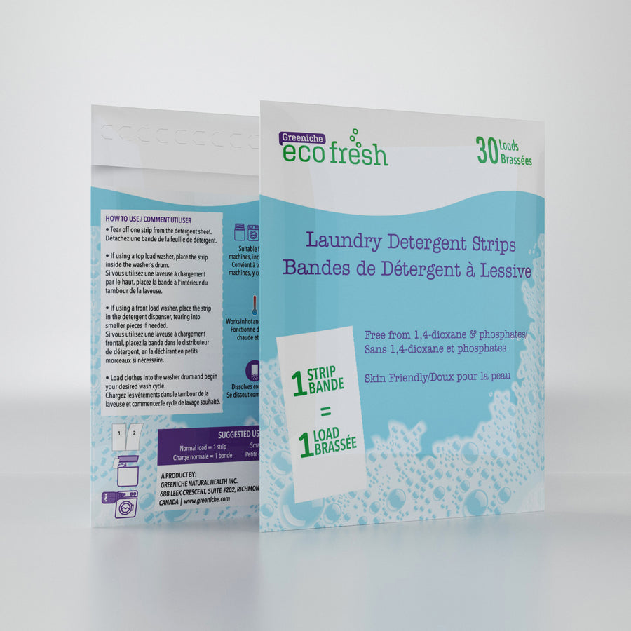 Eco-friendly Laundry Detergent Strips 30 PK